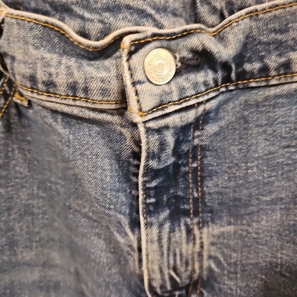 Levi's 505 Jeans Men's 40x32 Blue Denim Cotton Blend Straight Fit Casual Pants